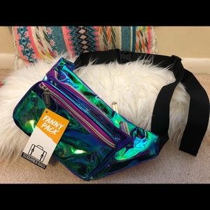 NWT Iridescent fanny pack